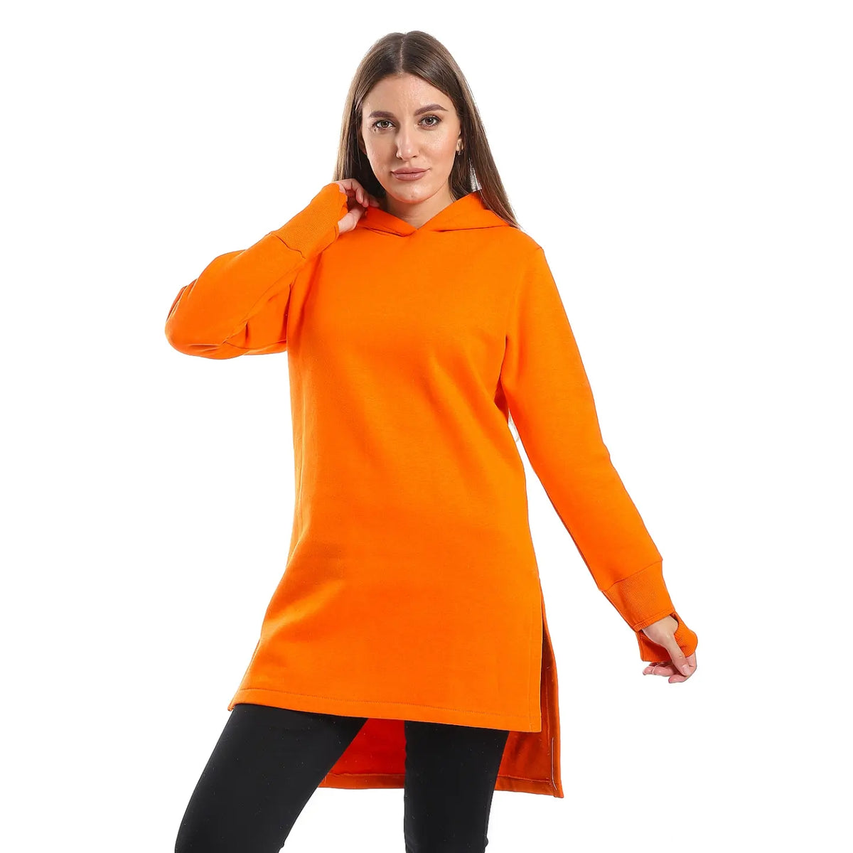 Thumb hole Hoodie dress