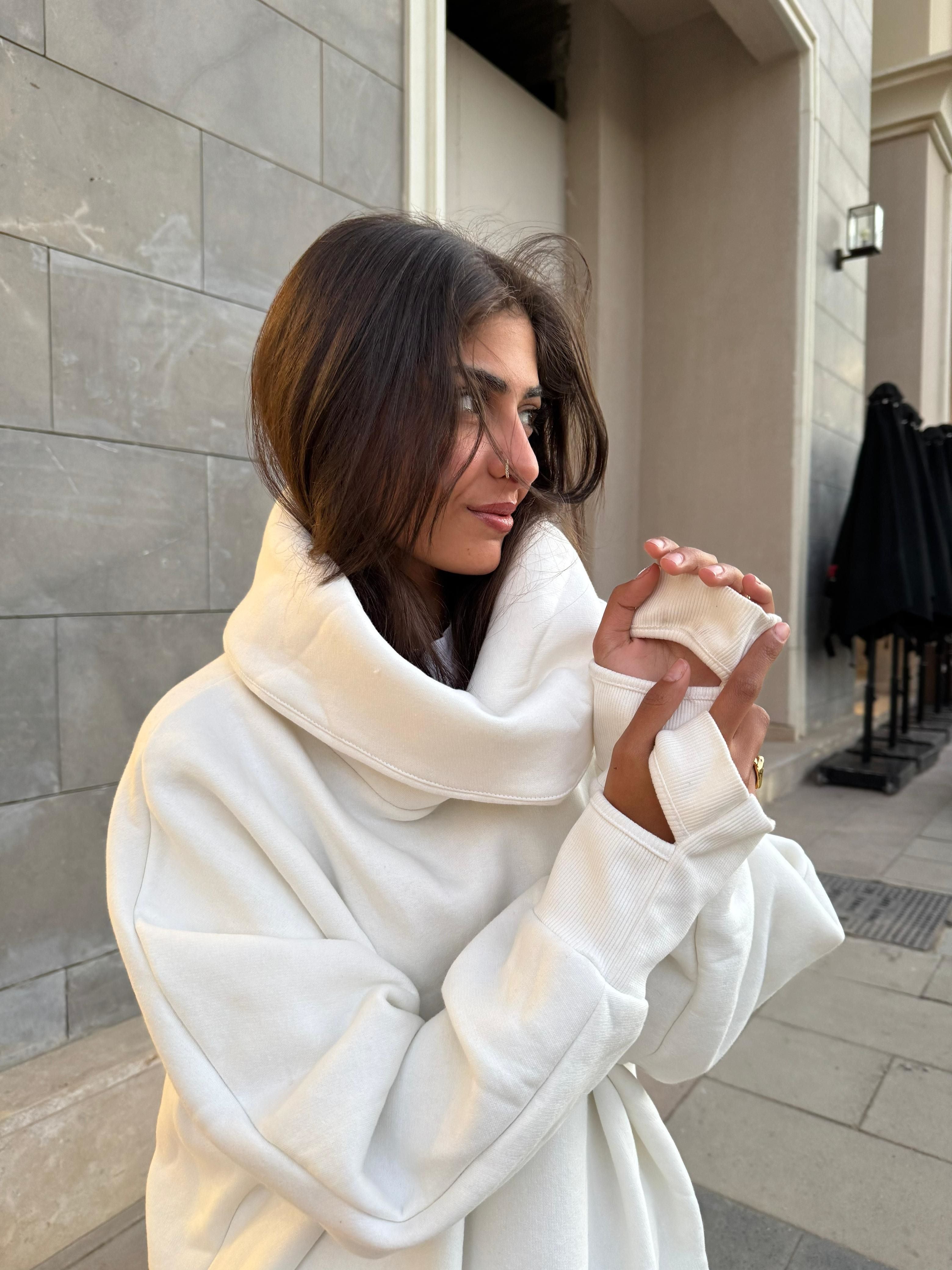 Black High Collar sweatshirt