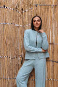 Mint Cable Knit Set