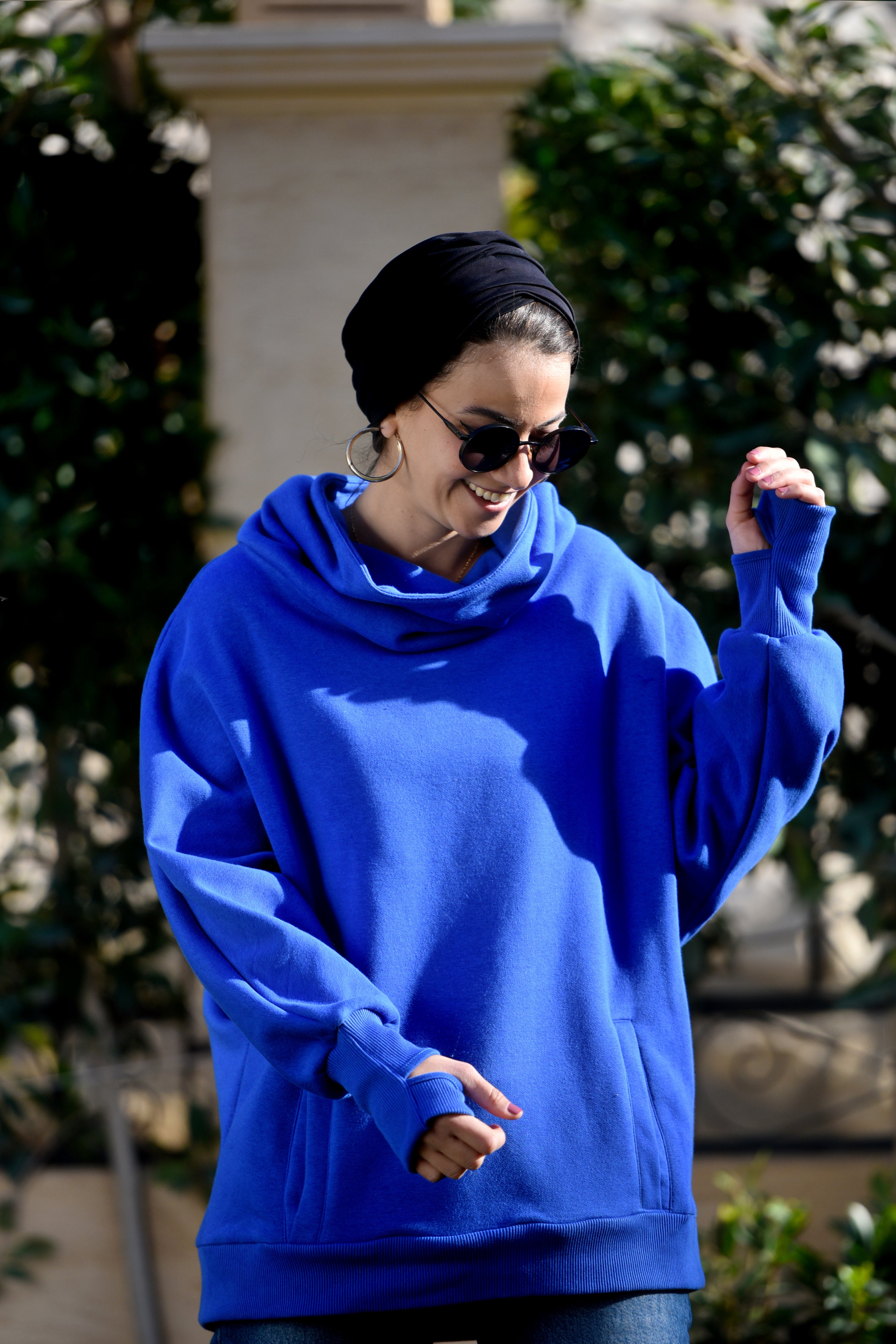 Burgundy High Collar sweatshirt