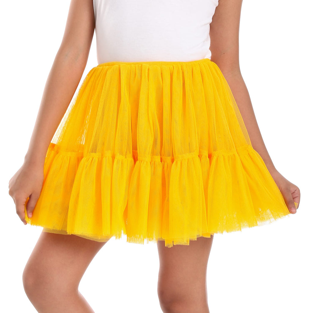 Mango yellow Puffed Kids Tutu skirt
