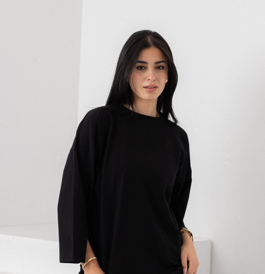 Hot Pink vent sleeve shirt dress