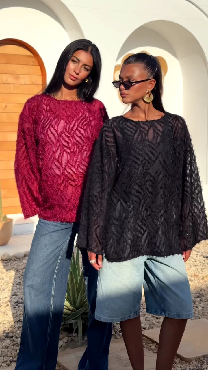 Fringe Chiffon Top