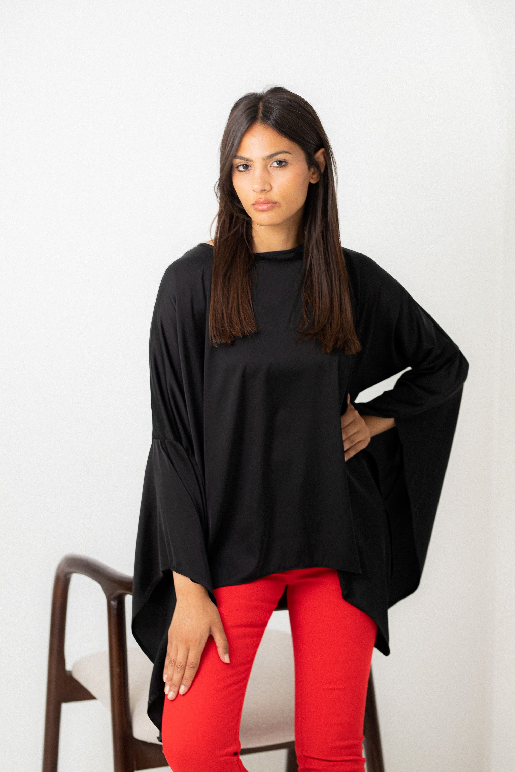 Black butterfly Top