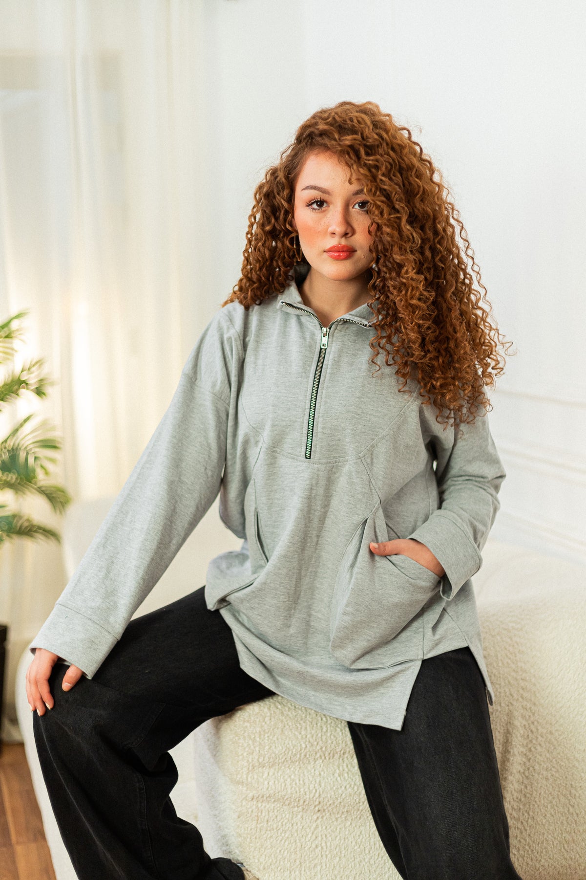 Baggy pocket sweatshirt