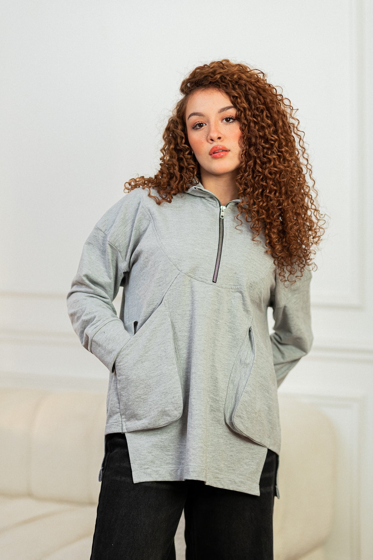 Baggy pocket sweatshirt