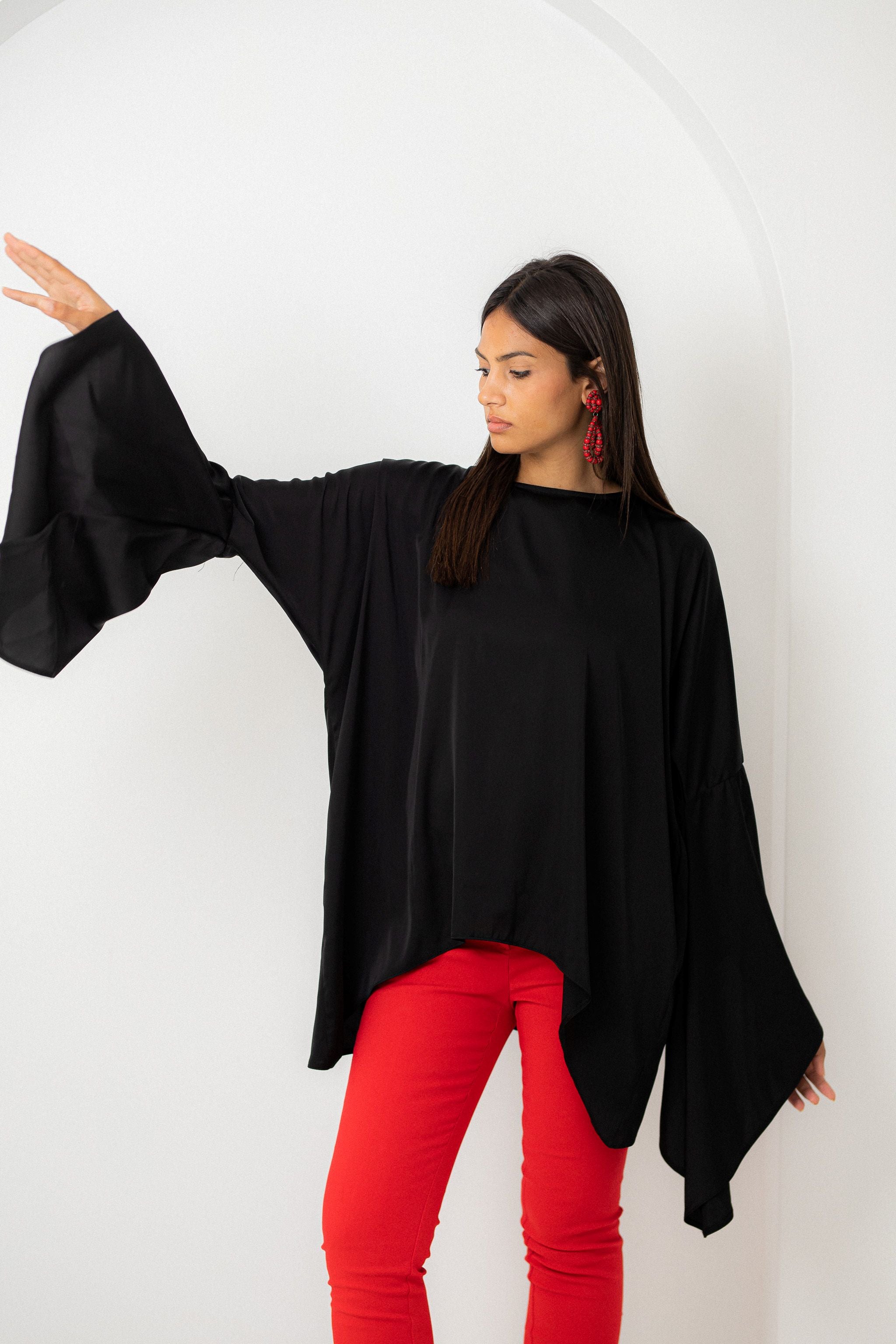 Orange butterfly Top