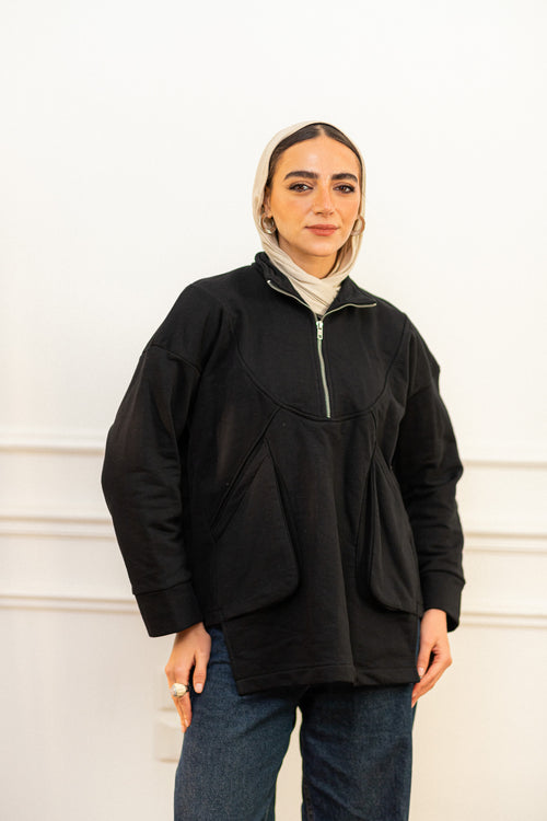 Baggy pocket sweatshirt