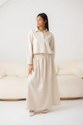 Shinny Pure Linen skirt