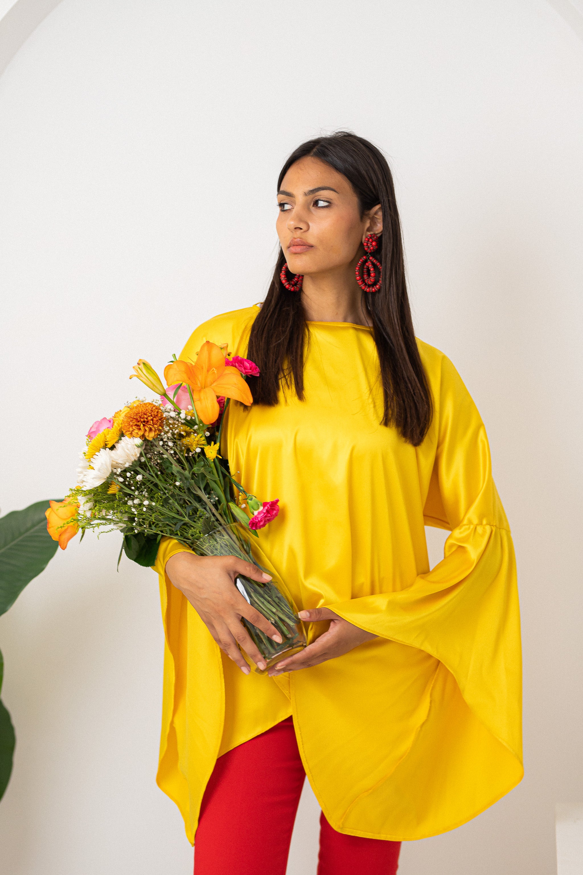 Yellow butterfly Top