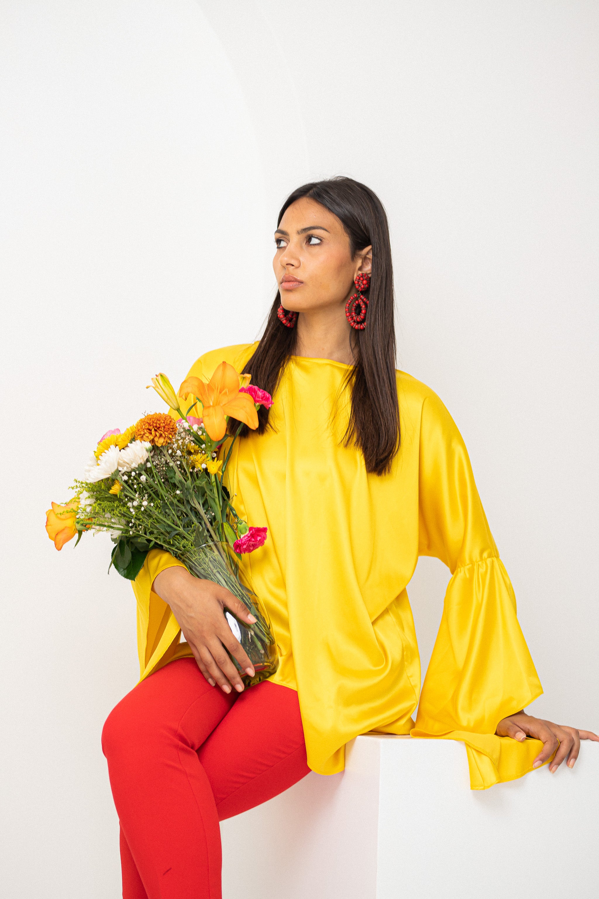 Yellow butterfly Top