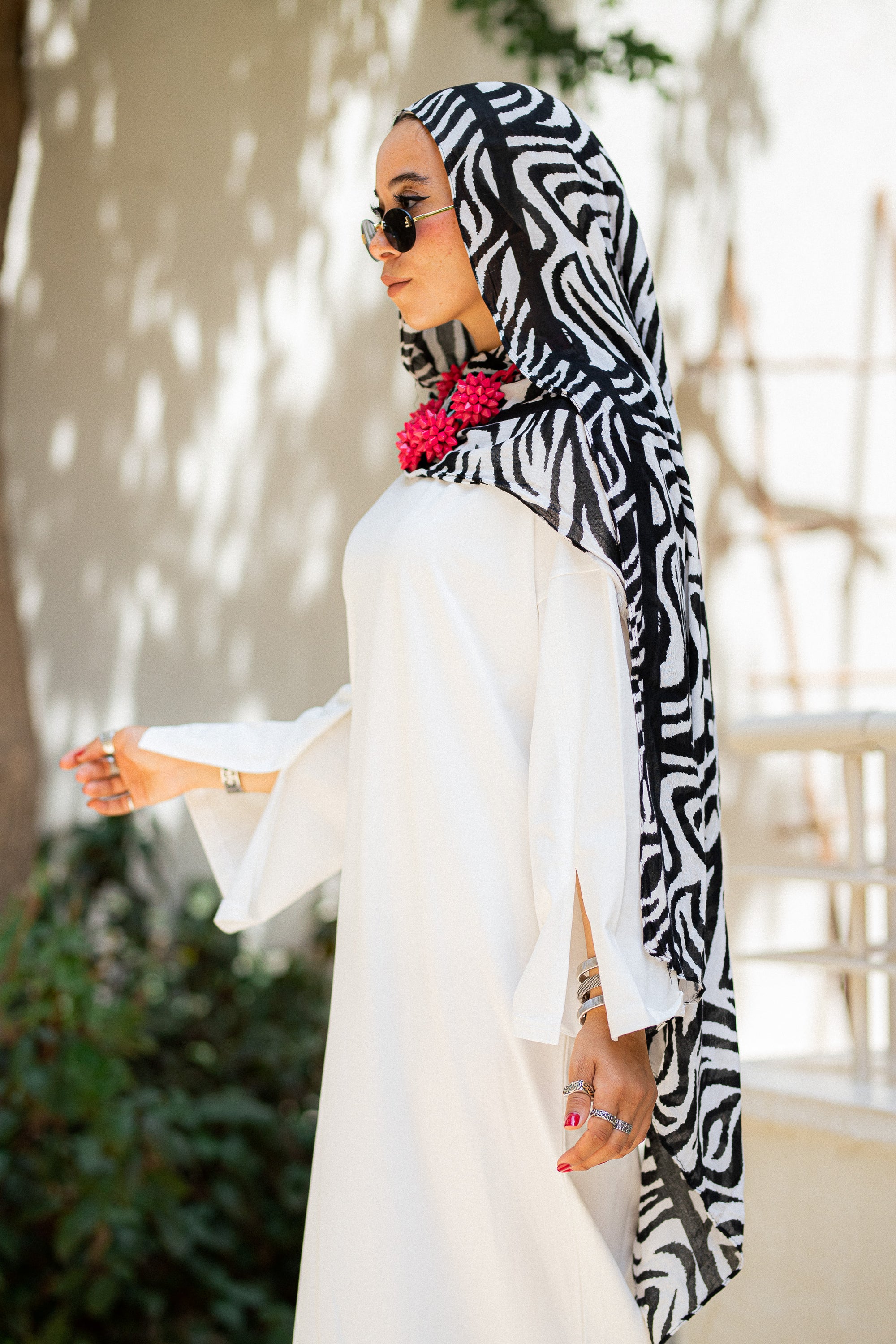 white vent sleeve shirt dress