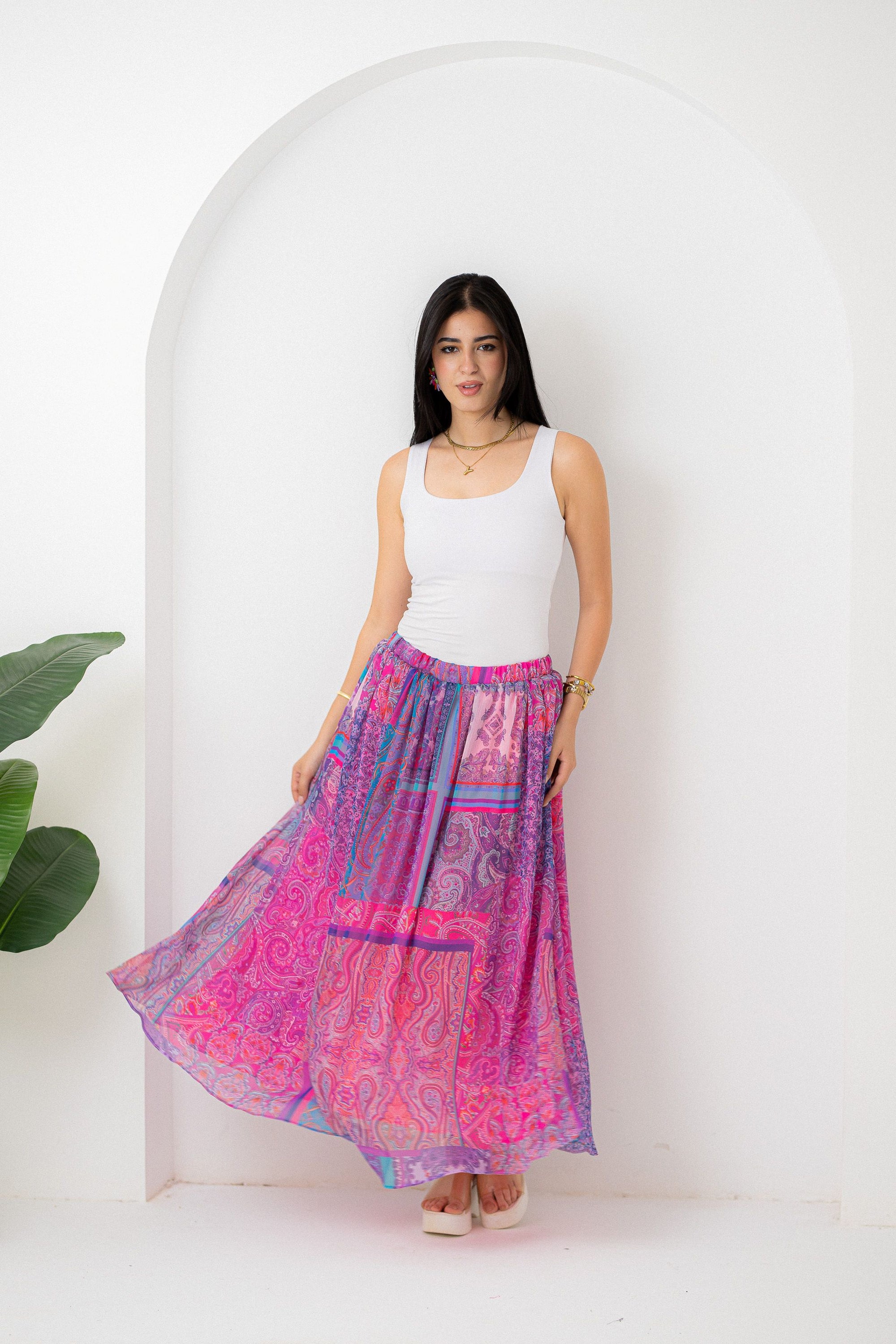Indian Paisley Skirt