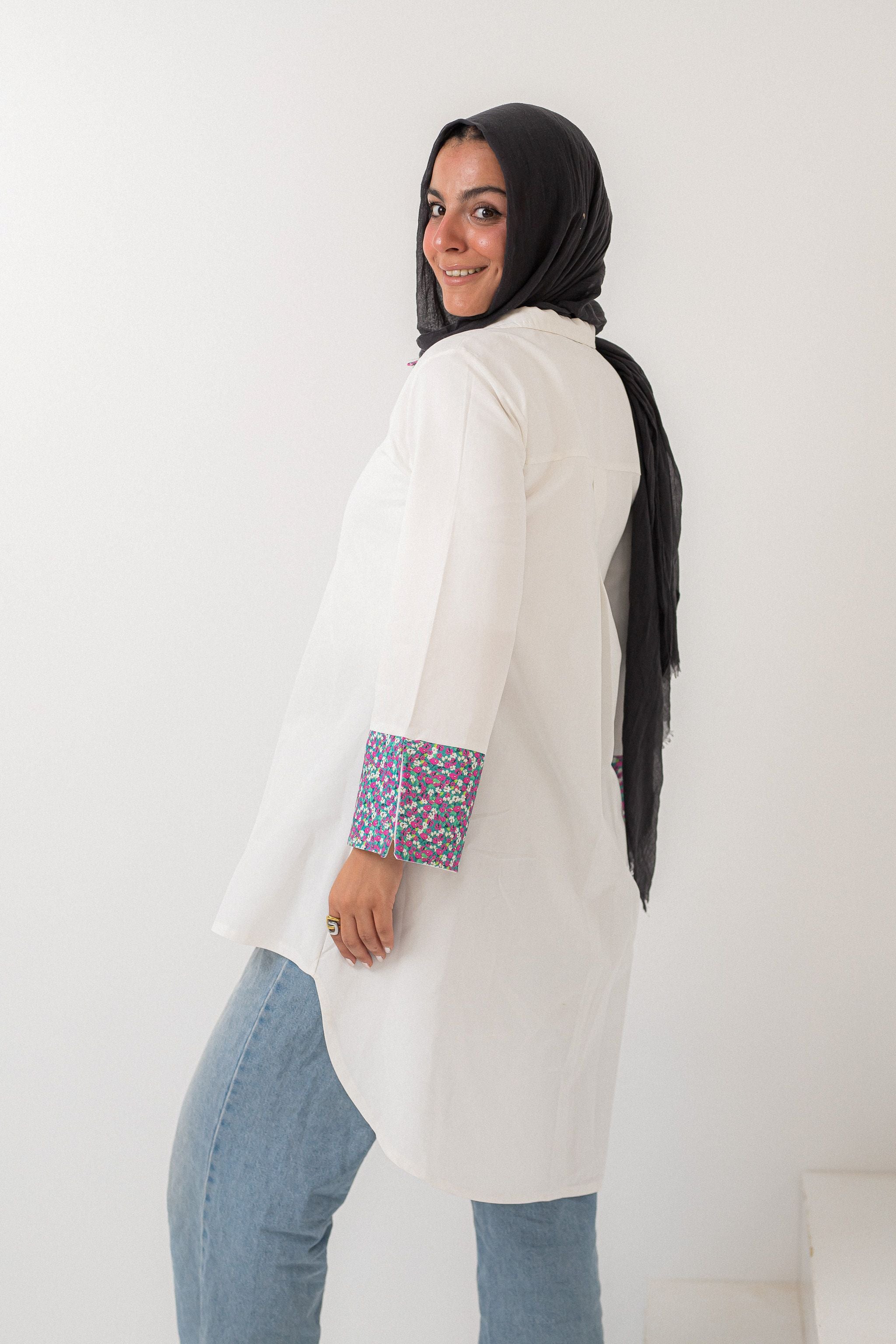 Floral Fusion Oversized shirt