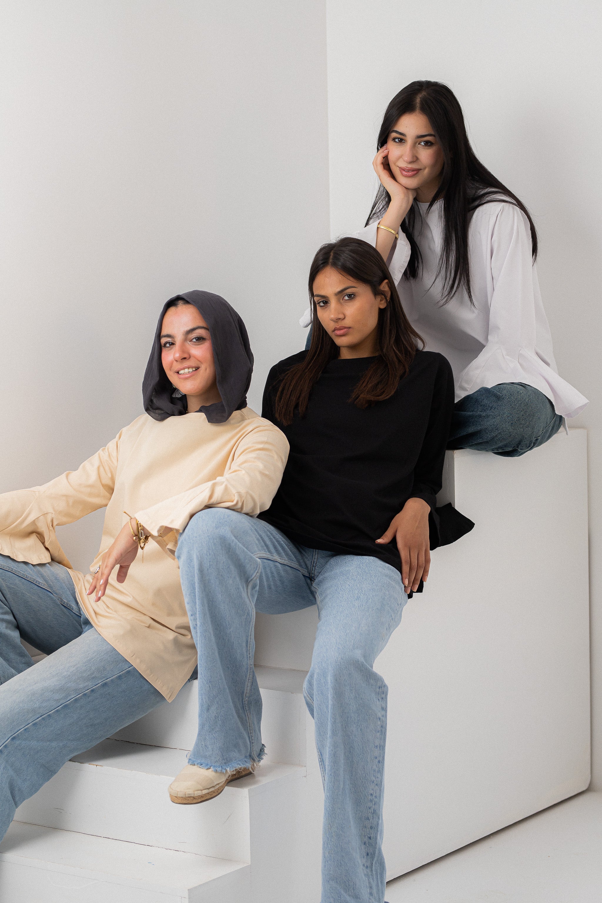 Beige Sensu sleeves t-shirt