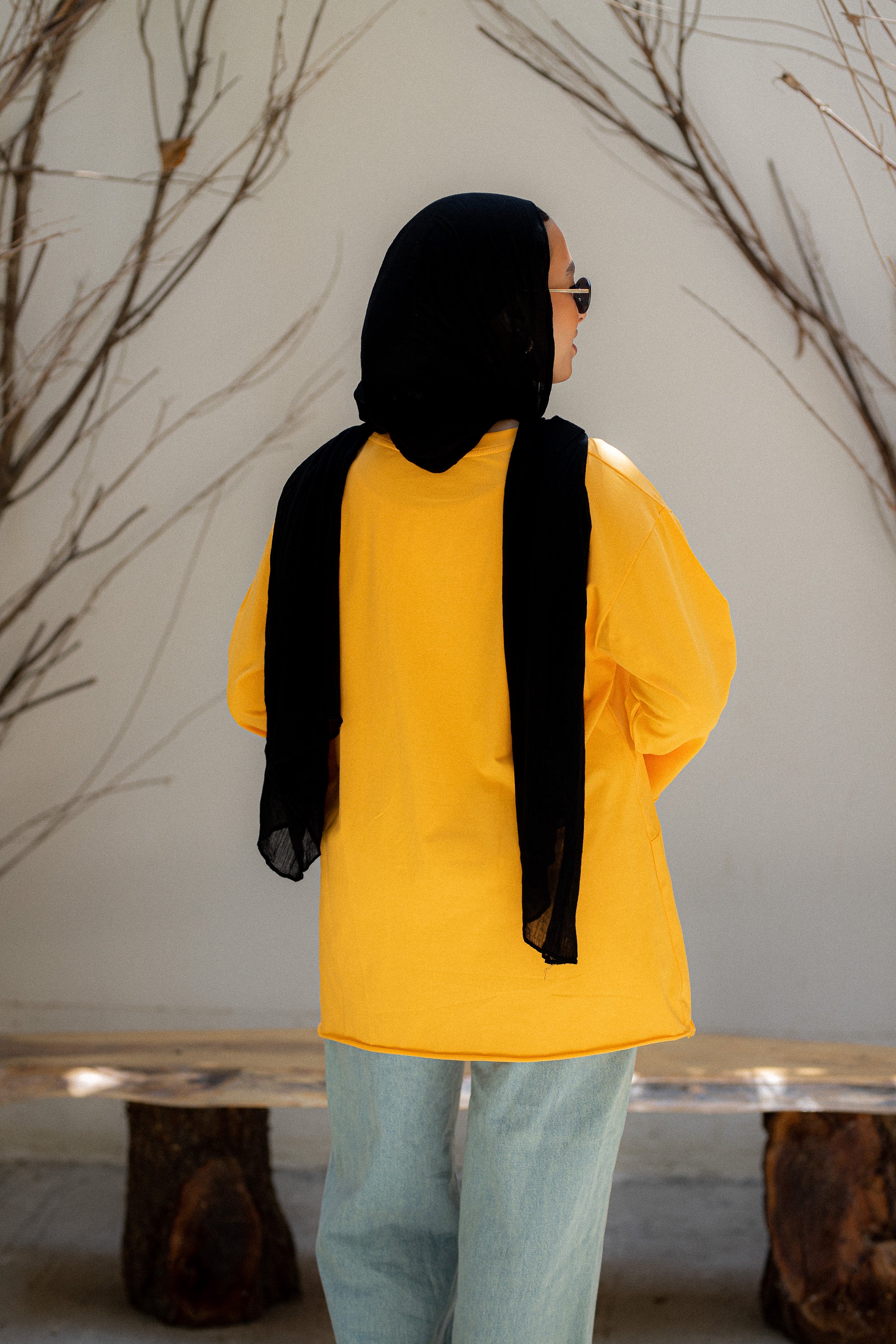 Mango Yellow Front pocket T-shirt