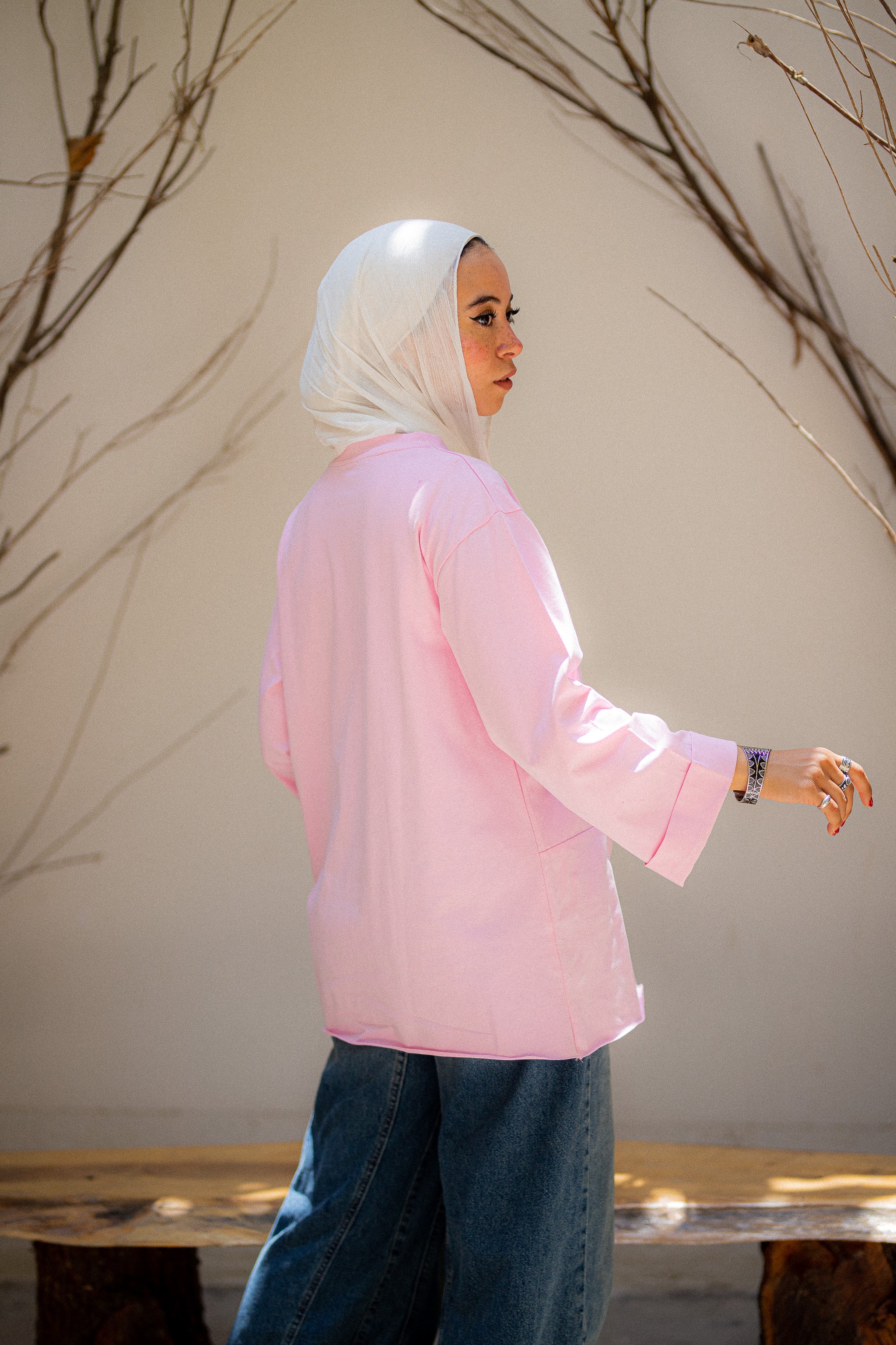 Pink Front pocket T-shirt