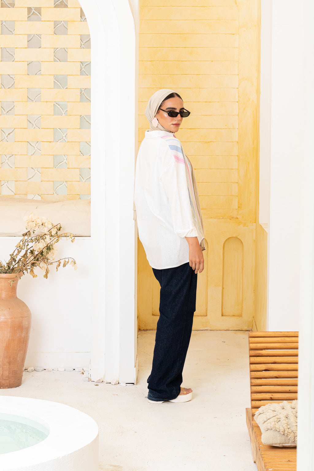 Candy stripes Pure Linen Shirt