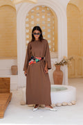 Vent sleeve shirt dress