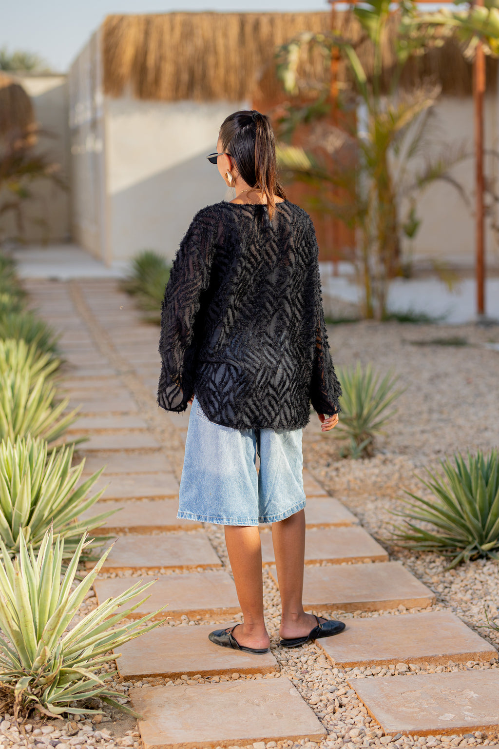 Fringe Chiffon Top