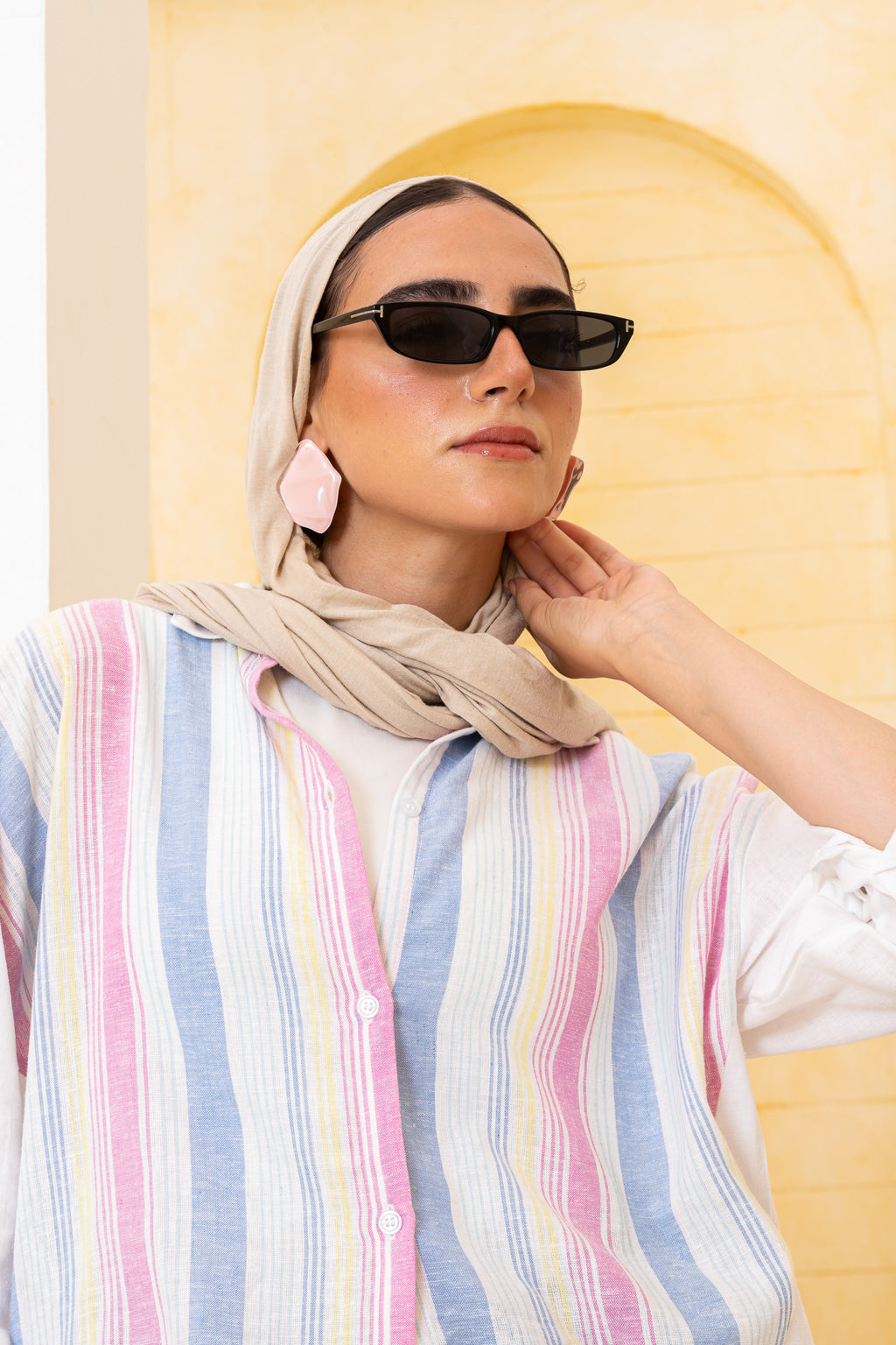 Candy stripes Pure Linen Shirt