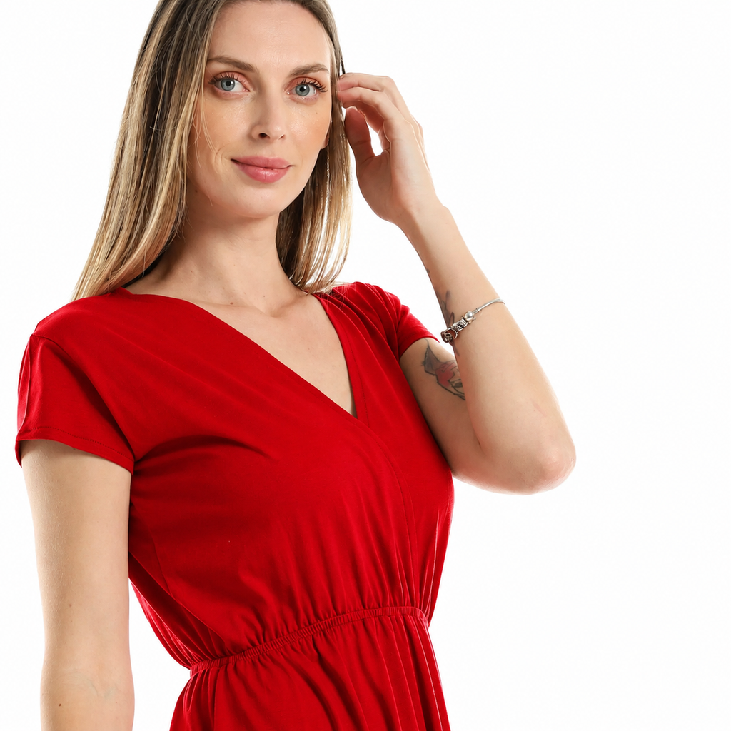 Khaki Wrap Dress