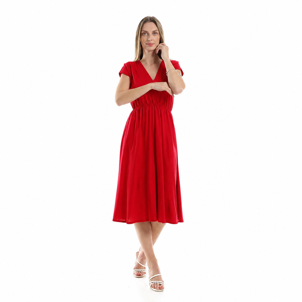 Khaki Wrap Dress
