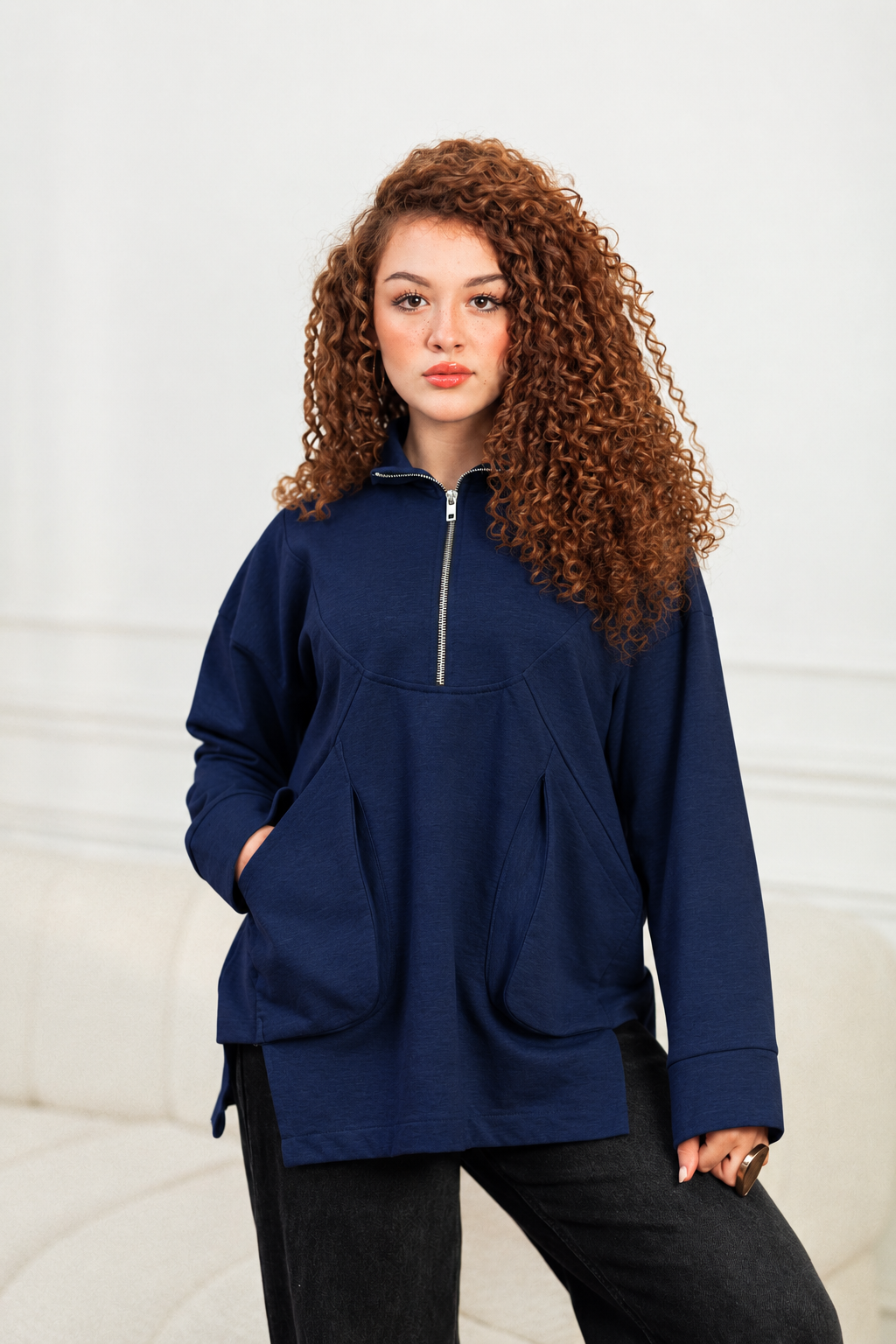 Baggy pocket sweatshirt