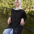 Black Guipure shirt
